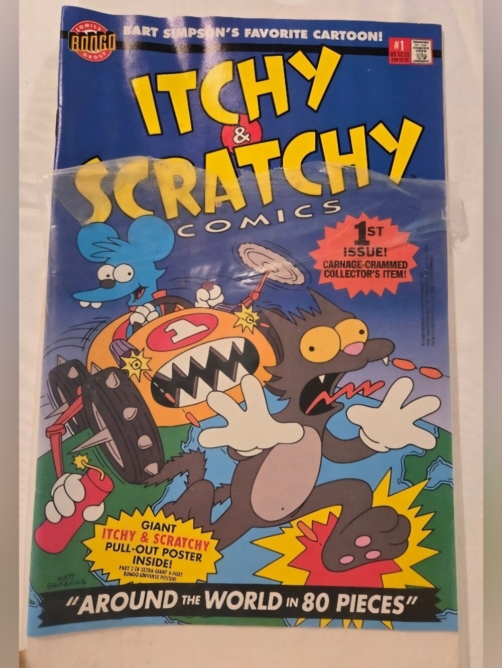 Itchy & Scratchy Comics Issue #1 Blue Comic Book